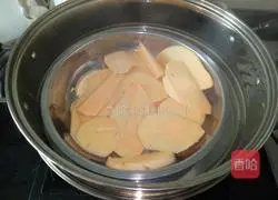 Illustration of how to make red bean and sweet potato cake 4