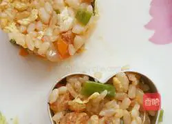 Illustration of how to make colorful rice balls with love 6