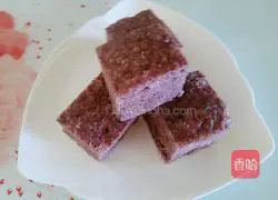 Illustration of how to make purple rice noodle milk-flavored hair cake 7