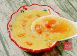 Illustration of how to make papaya and millet porridge 12
