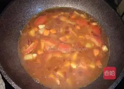 Illustration of how to make tomato and chicken baked rice 6