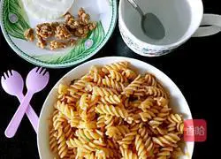 Illustration of how to make fried pasta 8