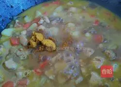 Illustration of how to make curry chicken and dolphin rice balls 15