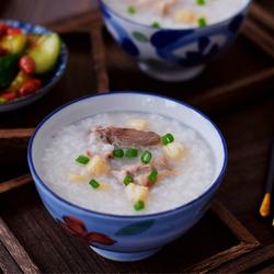 Scallops and pork ribs porridge