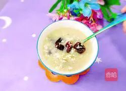 Illustration of how to make barley, red dates and millet porridge 11