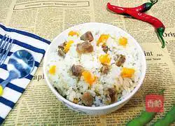 Pumpkin Sausage Braised Rice Recipe Illustration 5