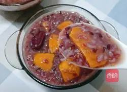 Rice and black rice Illustration of how to make sweet potato porridge 10