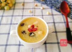 Illustration of how to make lotus seed lily millet porridge 9