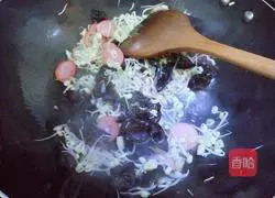 Illustration of how to make fried rice noodles 7