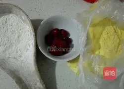 Illustration of how to make cornmeal cakes 1