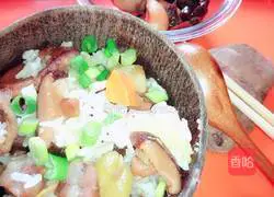 Illustration of how to make potato and sausage braised rice 13