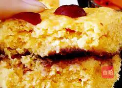 Milk Brown Sugar Bean Paste Corn Hair Cake Recipe Illustration 13