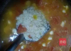 Illustration of how to make tomato seafood porridge 7