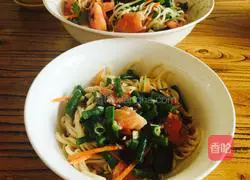 Illustration of how to make cold noodles 9 