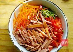 Illustration of how to make saliva cold noodles 8