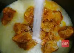 Illustration of how to make beef and egg two-meter porridge 4