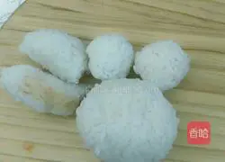 Illustration of how to make rabbit rice balls 2