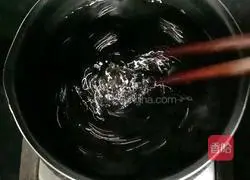 Illustration of how to make yogurt grass jelly 6