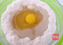 Illustration of making hamburger dough 6