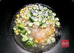 Illustration of how to make Italian spiral pasta with mushroom sauce and vegetables 5