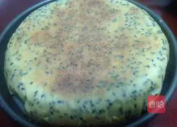 Illustration of how to make lotus root powder and black sesame hair cake 6