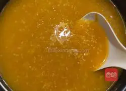 Pumpkin millet Illustration of how to make porridge 6