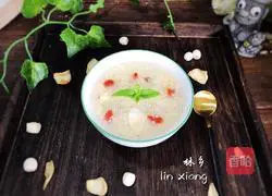 Lotus seed lily millet porridge recipe illustration 11