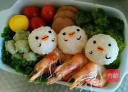 Chicken Rice Ball Bento Box Recipe Illustration 10