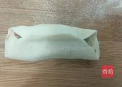 Illustration of how to make celery and meat pot stickers 7