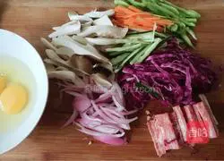 Illustration of how to make fried rice noodles 3