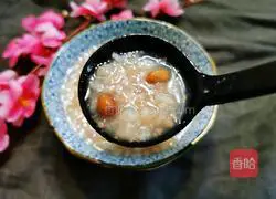 Illustration of how to make peanut rice porridge 9