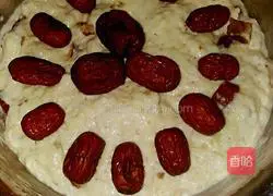 Illustration of how to make red date milky hair cake 6