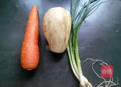 Illustration of how to make fried glutinous rice balls 1