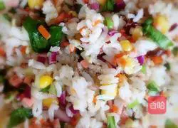 Illustration of how to make colorful rice balls 7