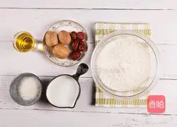 Illustration of making glutinous rice cake 1