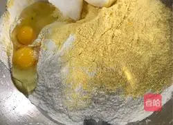 Illustration of how to make corn cake 1