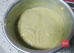 Matcha Cranberry Illustration of how to make raspberry cake 4