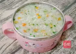 Illustration of how to make mushroom zinc porridge (baby food supplement) 13