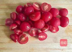 cherry tomato bacon pasta Practice illustration 2