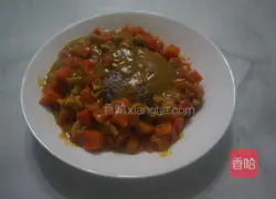 Illustration of how to make Kaiseki red and white curry multigrain rice 8