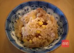 Cooked Taro Pork Ribs in Claypot Illustration of how to make rice 6