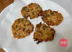 Illustration of how to make homemade hamburger (shrimp burger) 5