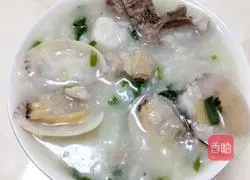 Illustration of White Shell Pork Ribs Porridge 7