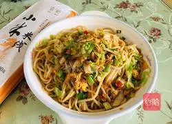 Illustration of how to fry millet rice noodles 10
