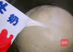 Illustration of how to make cereal milk rice porridge 6