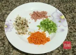 Illustration of how to make colorful rice balls 2