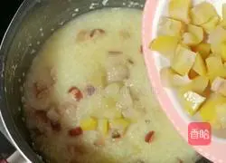 Chestnut and Red Date Double Rice Porridge Recipe Illustration 7