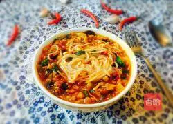 Illustration of how to make spicy and sour rice noodles 19