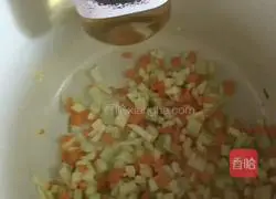 Illustration of how to make seasonal vegetable and shrimp risotto 5