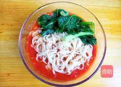 Sour Illustration of how to make cold soup noodles 3